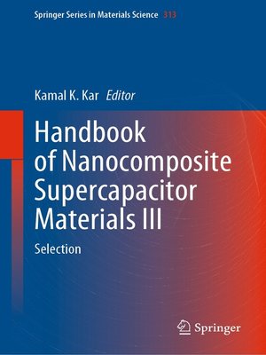 cover image of Handbook of Nanocomposite Supercapacitor Materials III